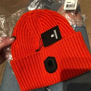 Mackage Jude wool blend woven knit beanie